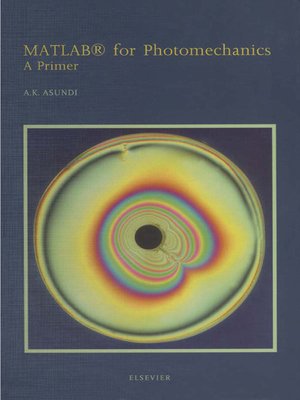 cover image of MATLAB&#174; for Photomechanics- a Primer